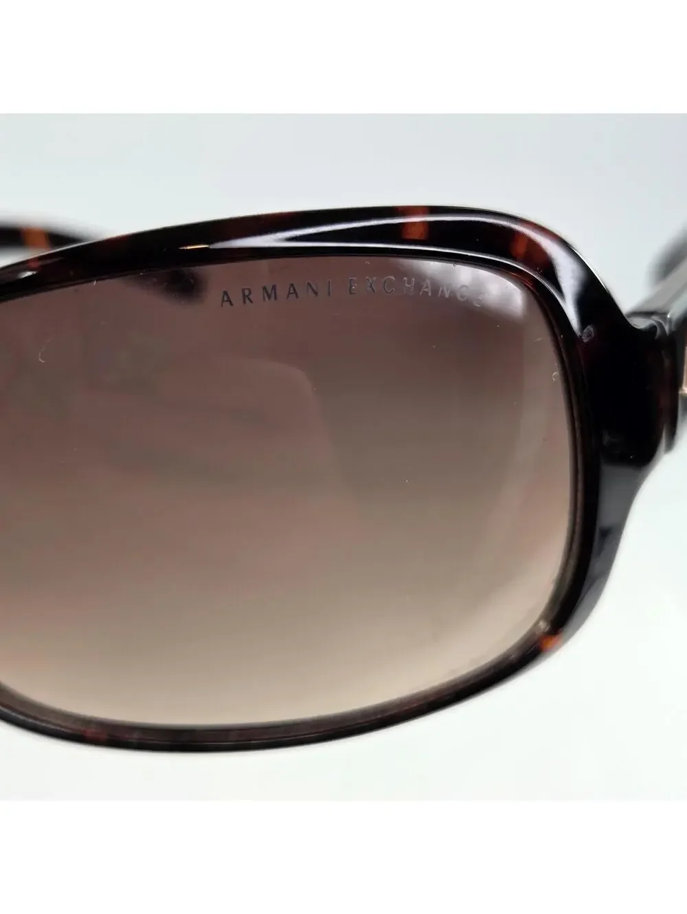 Armani Exchange AX029/N/S sunglasses in a tortoise frame with brown gradient